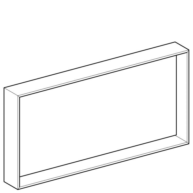 Зеркало Geberit Citterio с подсветкой 118.4х58.4х14, темный дуб [500.570.JJ.1]