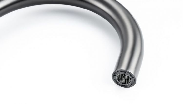 Смеситель для ванны Knotlor Eclipse SS-27/GM цвет Вороненая сталь