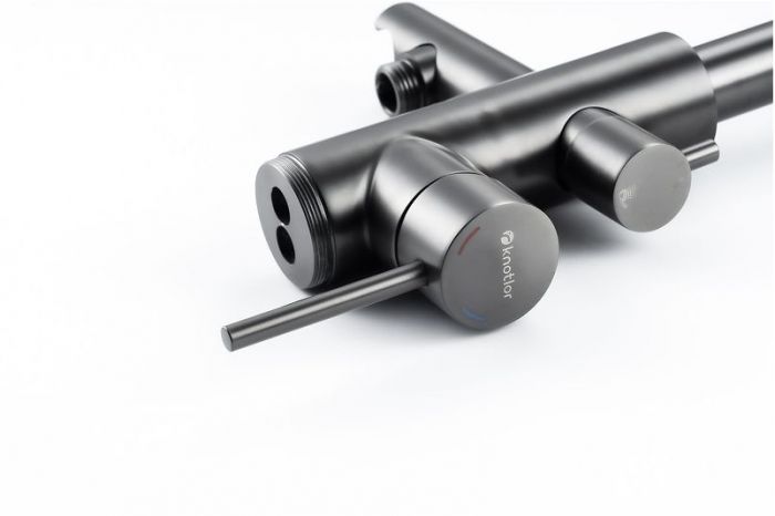 Смеситель для ванны Knotlor Eclipse SS-27/GM цвет Вороненая сталь