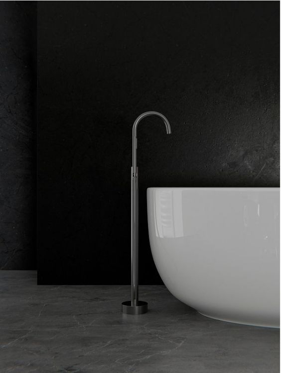 Смеситель для ванны Knotlor Eclipse SS-27/GM цвет Вороненая сталь