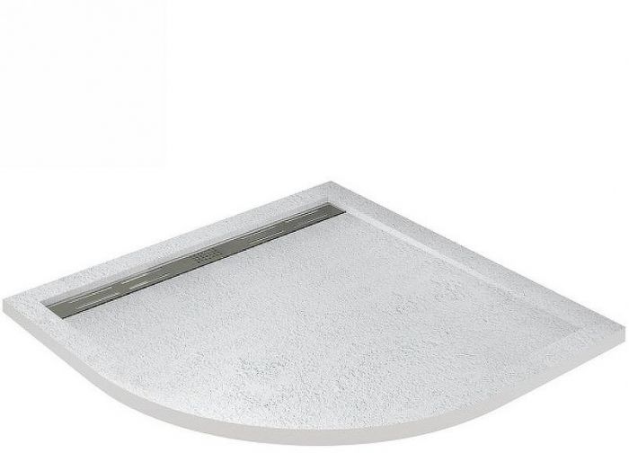 Душевой поддон из искусственного камня Cezares Tray AS 90x90 TRAY-AS-R-90-30-W Белый
