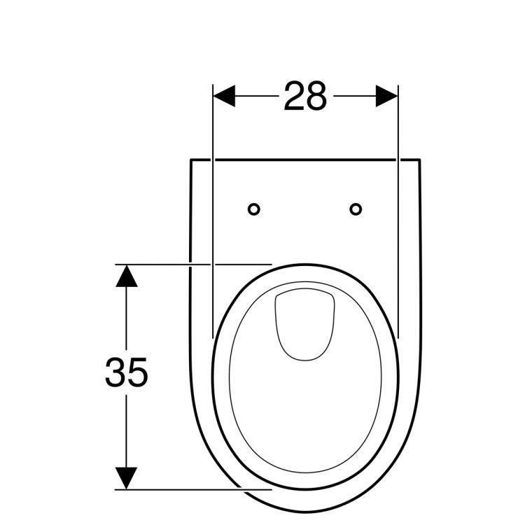 Унитаз подвесной Geberit Renova Nr.1, 203050000