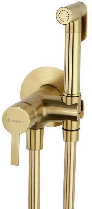 Гигиенический душ со смесителем Ramonsoler Drako 336801WCOC Золото брашированное
