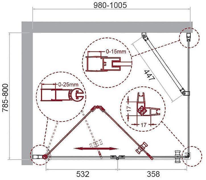 Душевой уголок BelBagno Albano 100х80 ALBANO-ASH-1-100/80-C-Cr профиль Хром стекло прозрачное Душевой уголок BelBagno Albano 100х80 ALBANO-ASH-1-100/80-C-Cr профиль Хром стекло прозрачное
