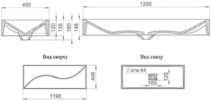 Раковина Salini Sonata 120 1401201M Белая матовая