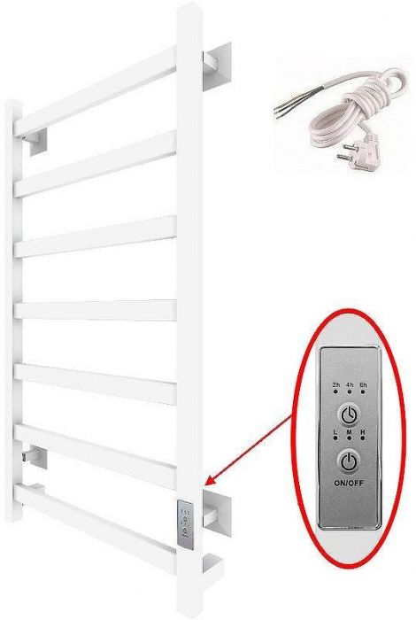 Электрический полотенцесушитель Тругор ПЭК 20кв СП 80x40 Белый