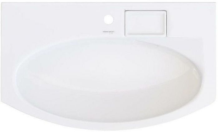 Раковина Kerama Marazzi Riva 80 RV.wb.80 Белая глянцевая