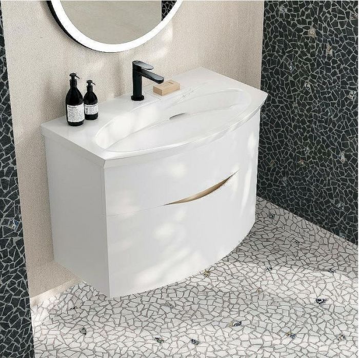 Раковина Kerama Marazzi Riva 80 RV.wb.80 Белая глянцевая