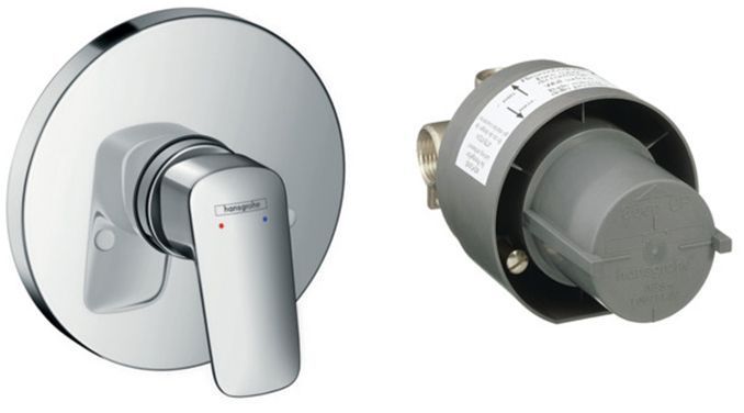 Hansgrohe Logis Комплект смесителя для душа, внешняя часть, цвет: хром