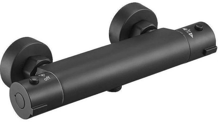 Смеситель для душа ESKO Mikros T3080 Black с термостатом Черный матовый