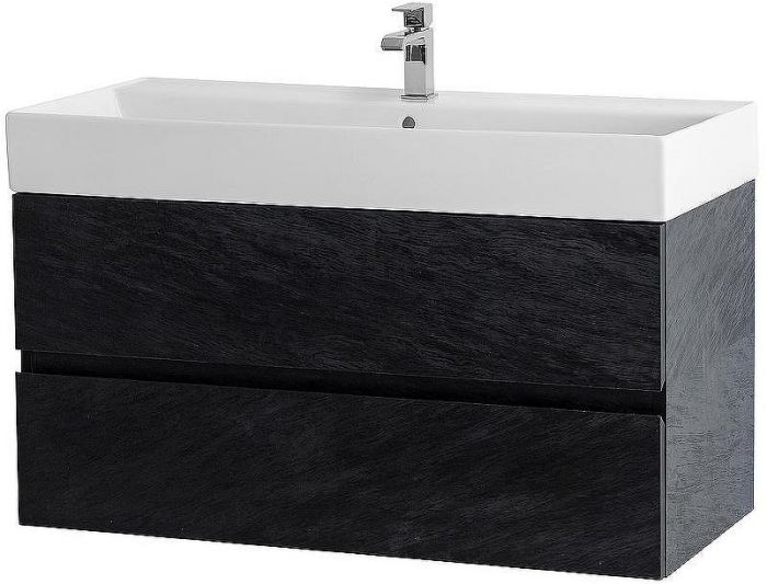 Тумба под раковину Cezares Molveno 46 80 MOLVENO 46-80-2C-SO-NR подвесная Nero