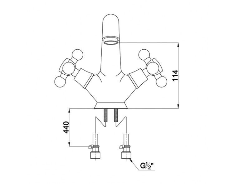 Смеситель для раковины Timo Aviator 0071F chrome Смеситель для раковины Timo Aviator 0071F chrome