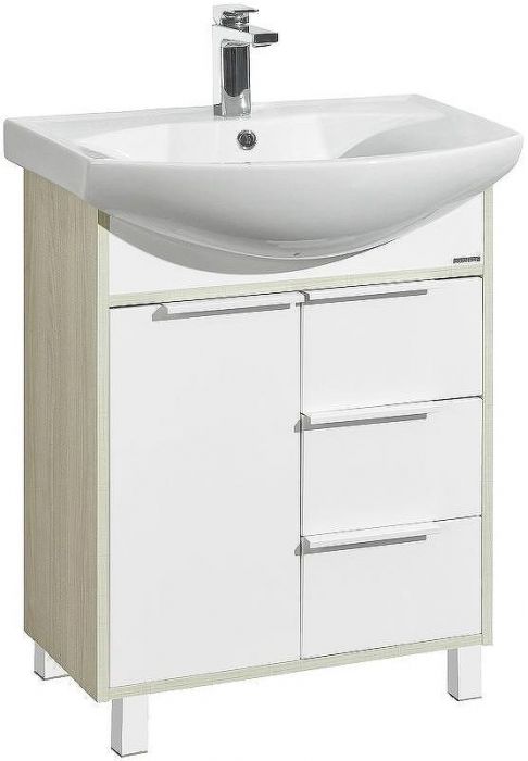 Тумба под раковину Aquaton Рико 60 1A213301RIB90 Белый Ясень фабрик