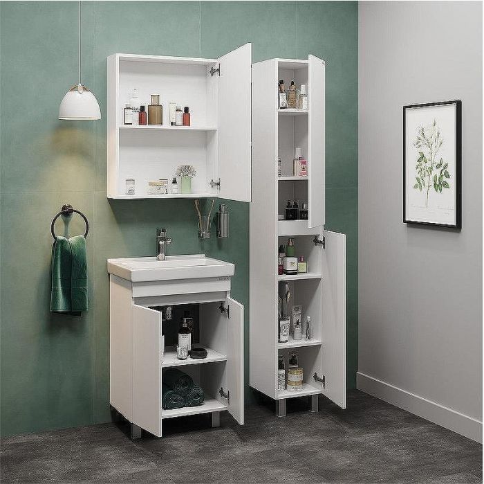 Тумба под раковину Onika Милтон Квадро 55 105561 Белая