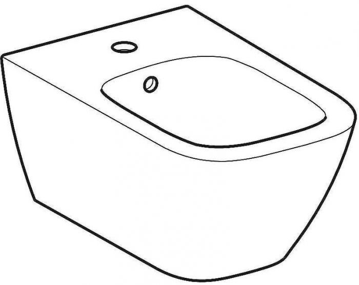 Биде Geberit Smyle Square 500.209.01.1 без крышки