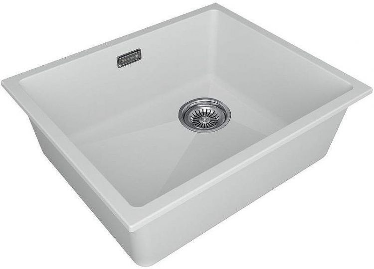 Кухонная мойка Paulmark Lumi 55 UNI-Skew LU55SK-WH Белая