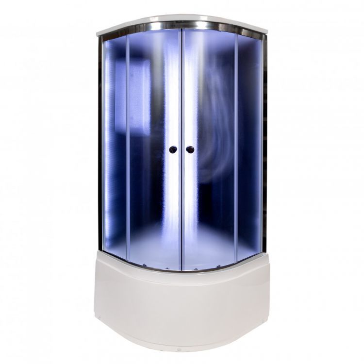 Душевая кабина Deto B90S LED BLACK 90x90x220