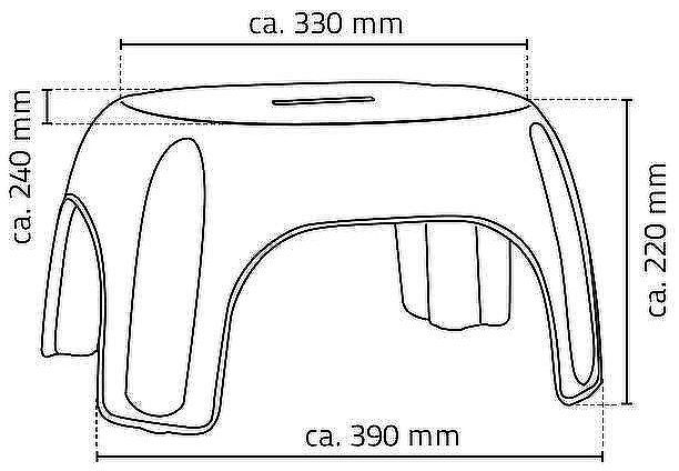 Табурет в ванную Ridder Assistent Promo А1102614 Оранжевый