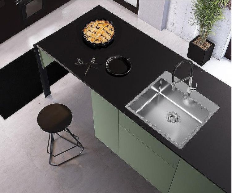 Кухонная мойка Alveus Nox 120 BRS 540x515x200 1149937 Брашированная сталь