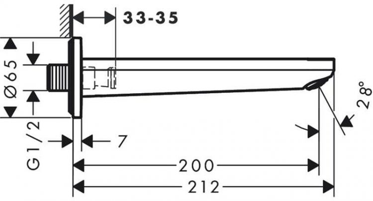 Излив для смесителя Hansgrohe Rebris E 72431670 Черный матовый Излив для смесителя Hansgrohe Rebris E 72431670 Черный матовый