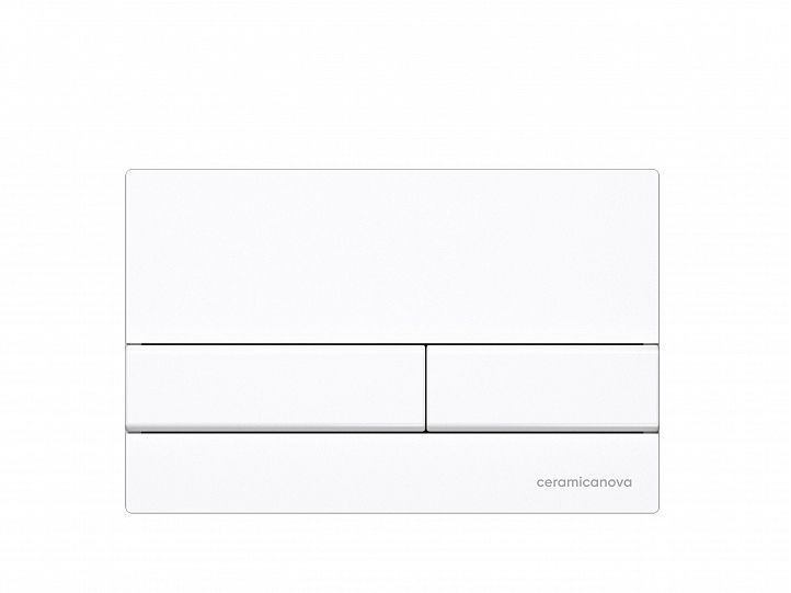 Система инсталляции для унитазов CERAMICANOVA Envision с кнопкой смыва Flat цвет белый, креплениями, CN1002W