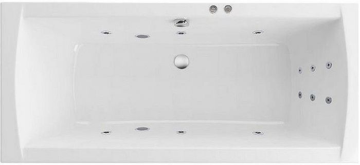 Акриловая ванна Excellent Aquaria Lux 180x80 WAEX.AQU18.LINE.CR с гидромассажем