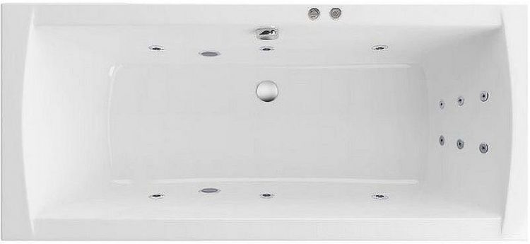 Акриловая ванна Excellent Aquaria Lux 180x80 WAEX.AQU18.LINE.CR с гидромассажем
