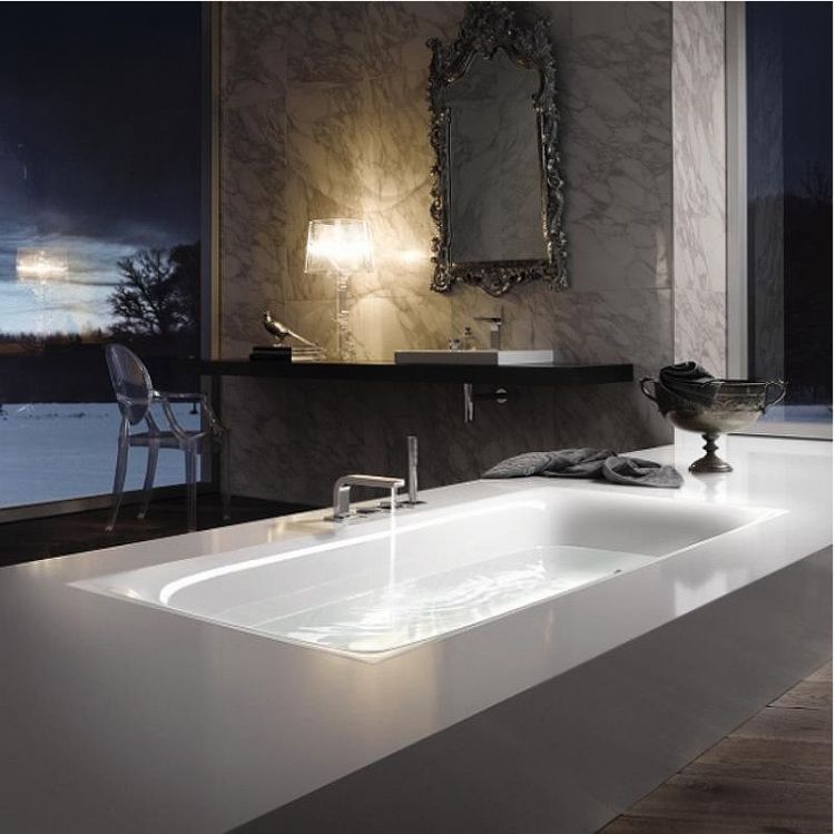 Стальная ванна Bette Lux 170x75 3440-000 PLUS с шумоизоляцией и антигрязевым покрытием