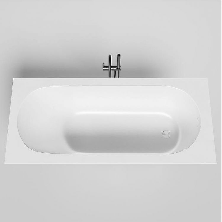 Ванна из искусственного камня Salini Ornella Kit 180х80 102412M Белая матовая