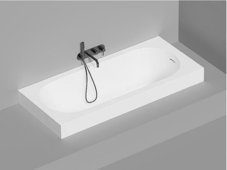 Ванна из искусственного камня Salini Ornella Kit 180х80 102412M Белая матовая