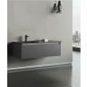 Тумба с раковиной Orka Lisbon 90 5001430 подвесная Серая матовая