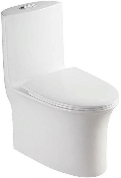 Унитаз моноблок Azario Luna AZ-1037 с бачком и сиденьем Микролифт