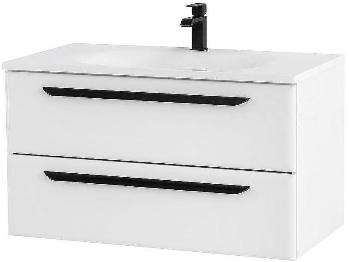 Тумба под раковину Cezares Eco 75 ECO-750-2C-SO-BL подвесная Bianco Lucido