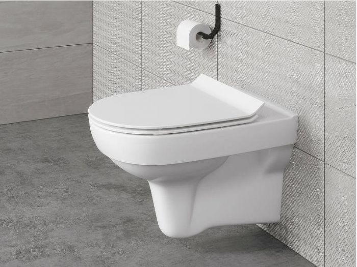 Комплект унитаза с инсталляцией Cersanit City 64277 с сиденьем Микролифт и Белой Хром клавишей смыва