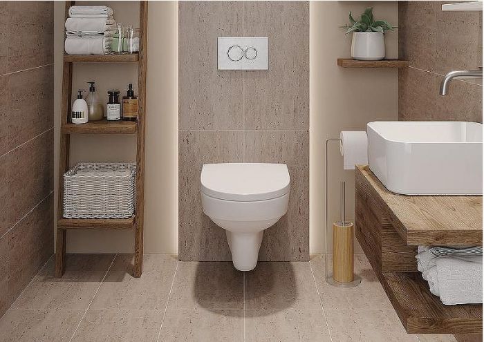 Комплект унитаза с инсталляцией Cersanit City 64277 с сиденьем Микролифт и Белой Хром клавишей смыва