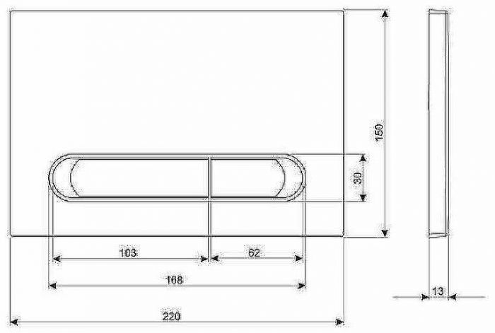 Комплект унитаза с инсталляцией Cersanit City 64277 с сиденьем Микролифт и Белой Хром клавишей смыва