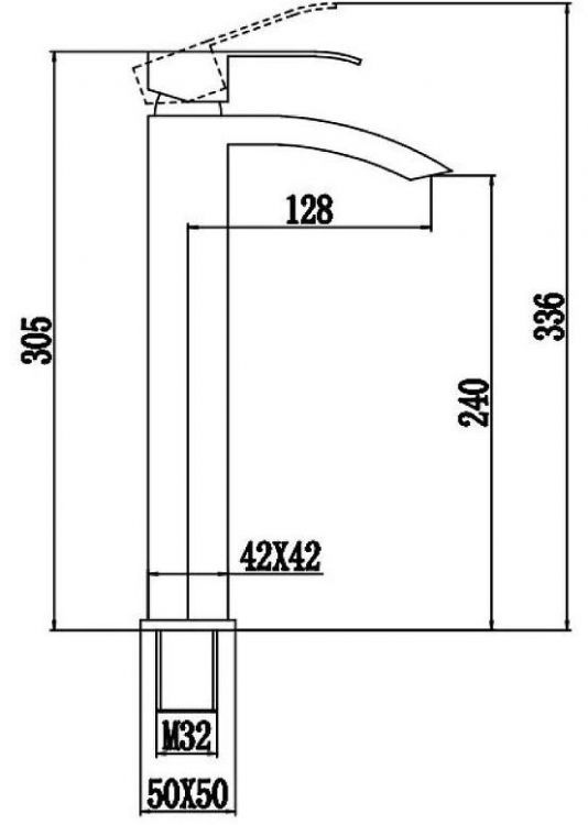 Смеситель для раковины Fmark FS8611 цвет Сатин Смеситель для раковины Fmark FS8611 цвет Сатин