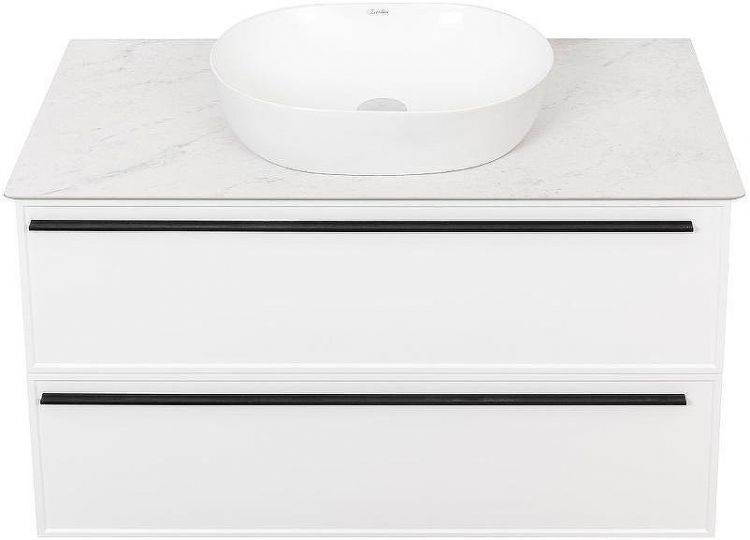 Тумба под раковину La Fenice Elba 100 FNC-01-ELB-B-100-2 подвесная Белая матовая