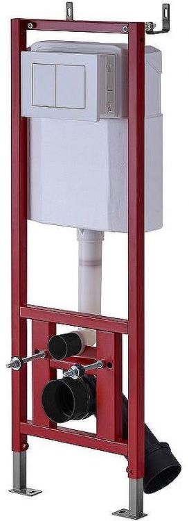 Инсталляция D&K DI8640116 для унитаза с Белой клавишей смыва