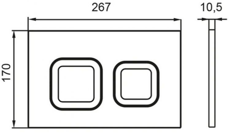 Инсталляция Bettoserb Sava Free Standing SFS40006488G для унитаза с клавишей смыва цвет Черный матовый Золото глянцевое