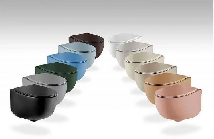 Унитаз AeT Dot 2.0 S555T0R0V6116 подвесной Серый матовый без сиденья