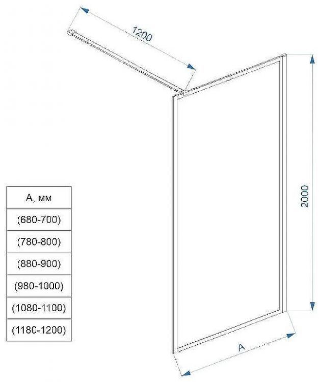 Душевая перегородка Veconi Korato KR-81F 110 KR81F-110-08-C4 профиль Хром стекло рифленое Душевая перегородка Veconi Korato KR-81F 110 KR81F-110-08-C4 профиль Хром стекло рифленое