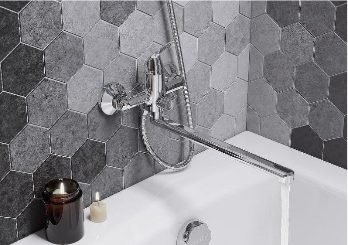 Смеситель для ванны Santek Нико WH5A12005C001 универсальный Хром