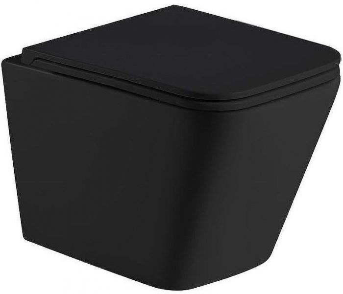 Унитаз WeltWasser Gelbach 043 MT-BL 10000011966 подвесной Черный матовый с сиденьем Микролифт