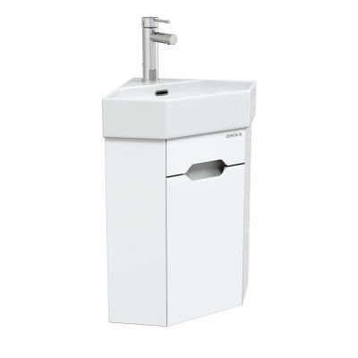 Тумба под раковину Onika Айленд 35 R 103502 подвесная, угловая цвет Белый