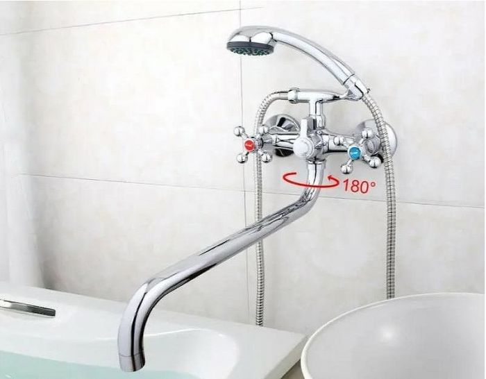 Смеситель для ванны Frap H19 F2619-2 универсальный Хром