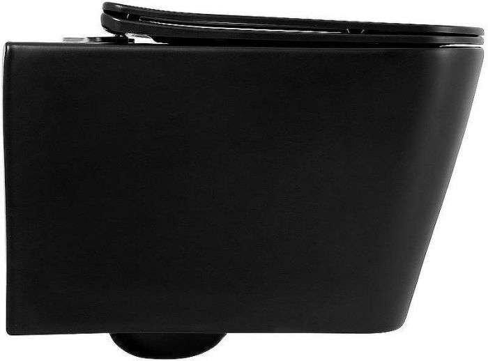 Комплект унитаза с инсталляцией BelBagno Ardente-C BB3202CHR-MB/BB3202SC-MB/BB002-80/BB007-PR-NERO.M с сиденьем Микролифт и Черной матовой клавишей смыва