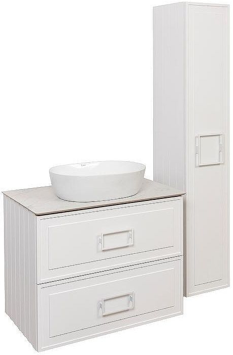 Шкаф пенал La Fenice Cubo 30 FNC-05-CUB-B-30 подвесной Белый матовый