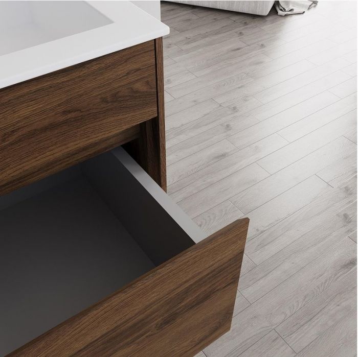 Тумба под раковину Vincea Chiara 60 VMC-2C600CO подвесная цвет C.Oak