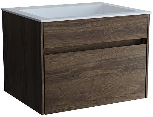Тумба под раковину Vincea Chiara 60 VMC-2C600CO подвесная цвет C.Oak